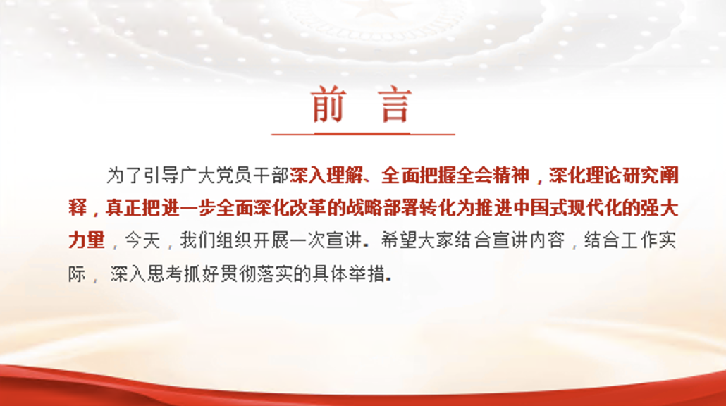 学习党的二十届三中全会精神专题辅导报告党课PPT课件