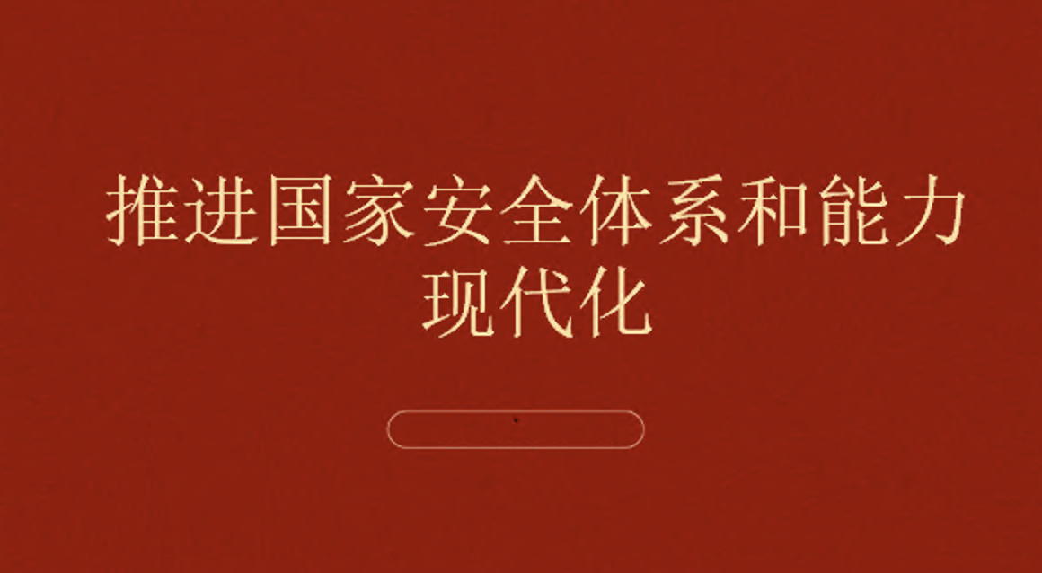 推进国家安全体系和能力现代化专题党课讲稿+PPT课件