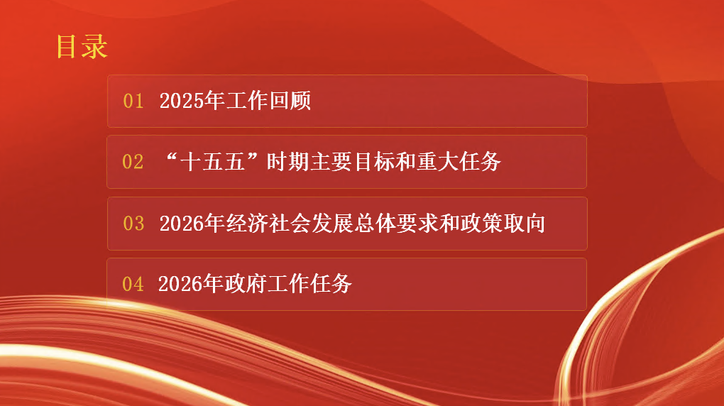 党课PPT课件《2026年政府工作报告》专题辅导